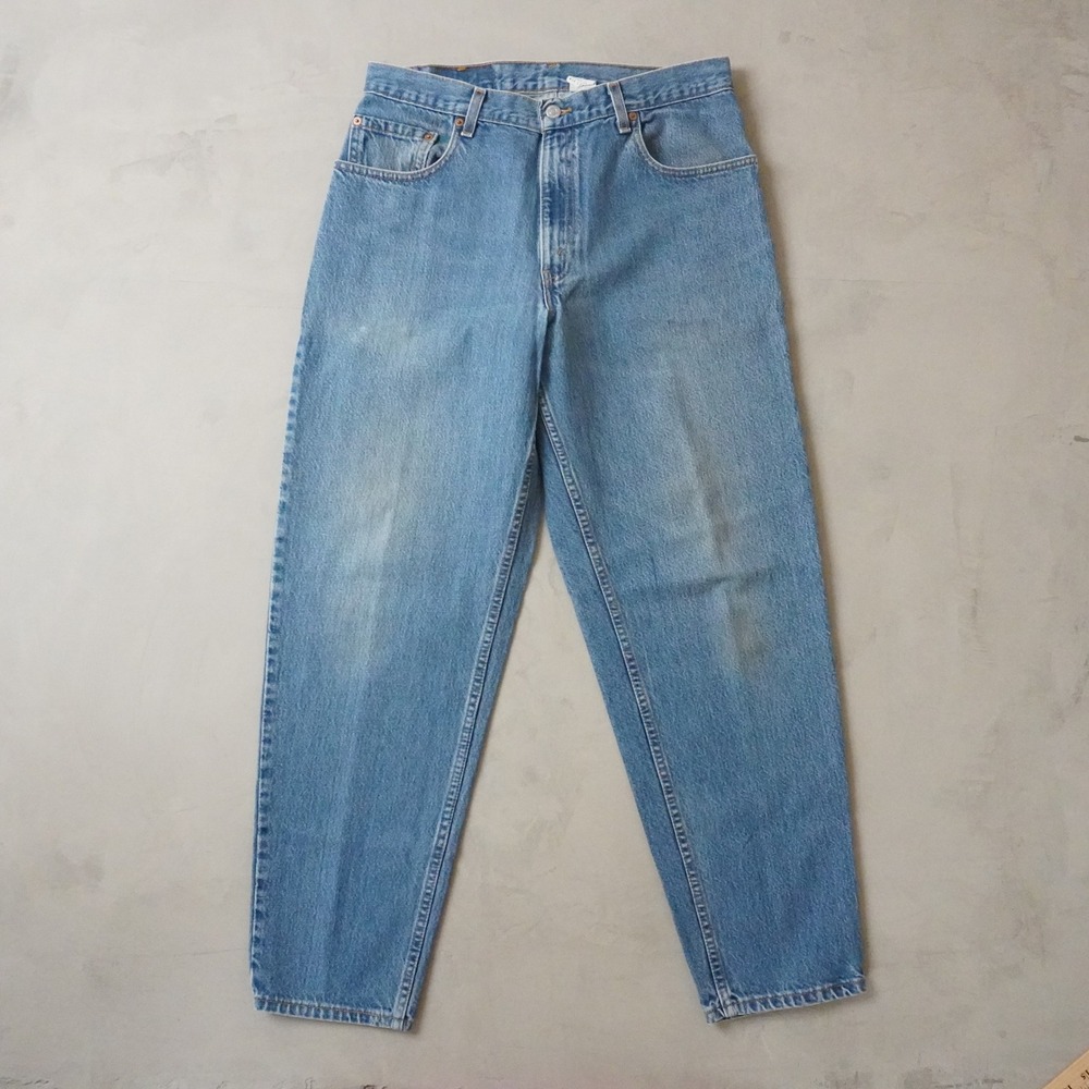 Vintage Levis 560 Jeans 34x32 90s Blue Loose Fit Tapered Leg USA Made Denim
